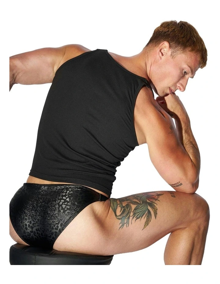 Strapped Sports Brief in Onyx image 4
