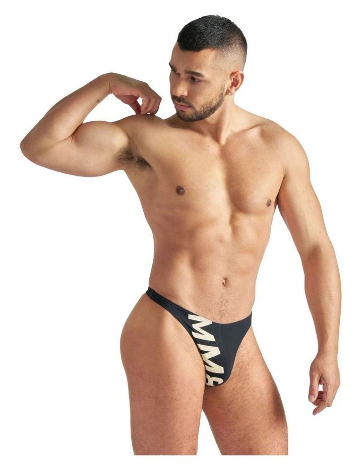 Arena Swim Thong in Black image 3
