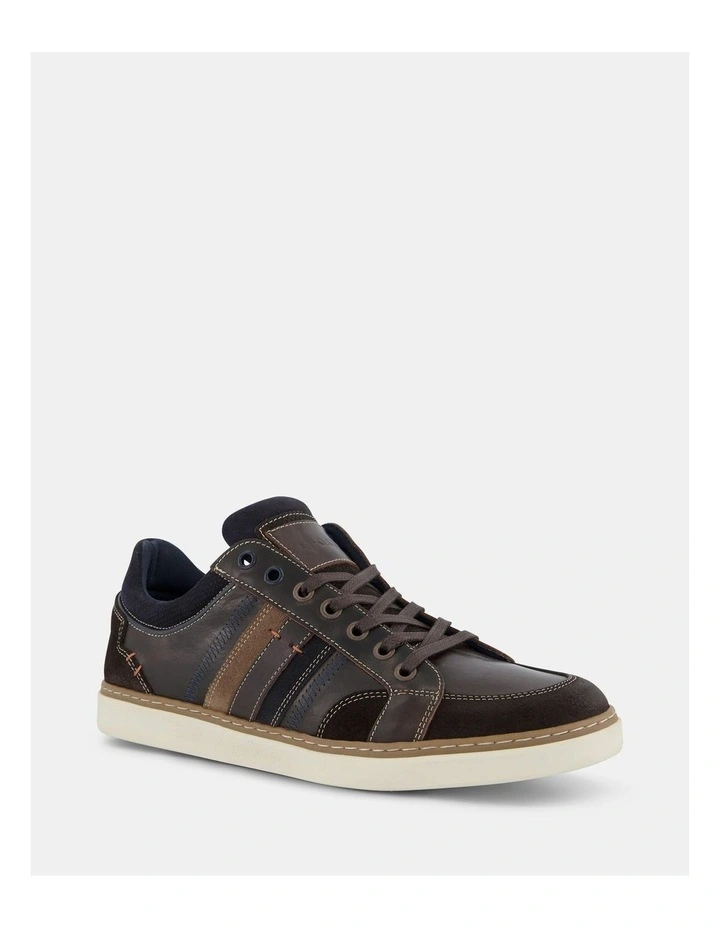 Pence Leather Sneakers in Brown image 2