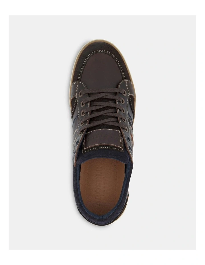 Pence Leather Sneakers in Brown image 4
