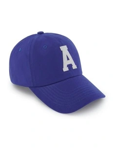 College Letter Cap in Blue