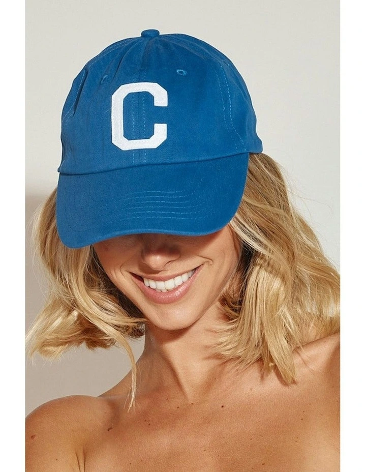 College Letter Cap in Blue image 3
