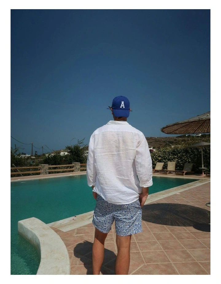 College Letter Cap in Blue image 7