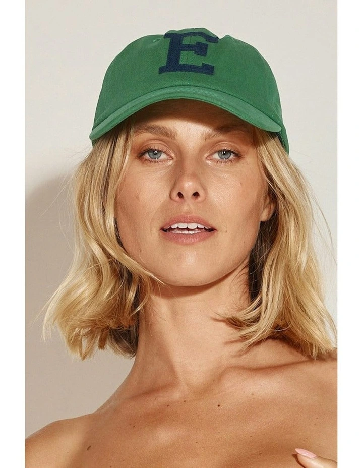 College Letter Cap in Green image 3