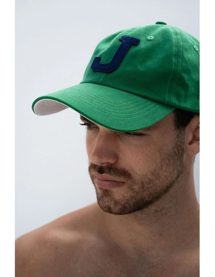 College Letter Cap in Green image 4