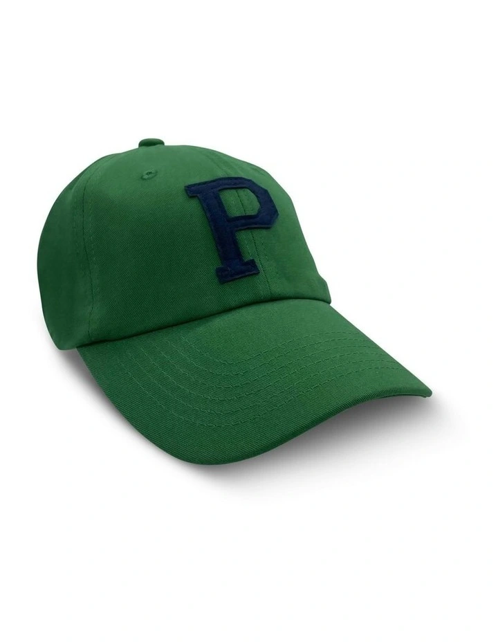 College Letter Cap in Green image 7