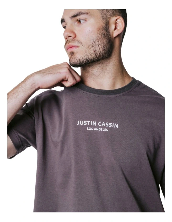 Essential T-shirt in Charcoal image 3