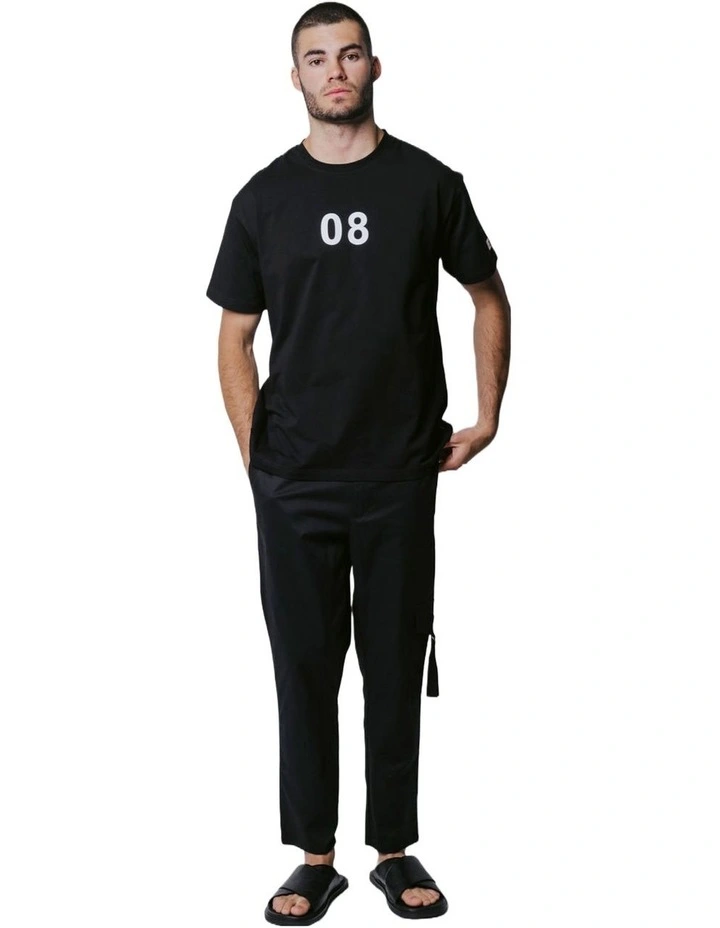 08 T-shirt in Black image 3