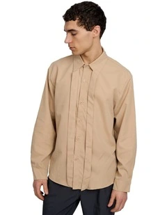 Spencer Tie Up Shirt in Khaki