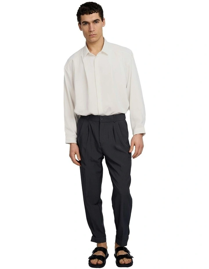 Kalvin Slim Tapered Trousers in Grey image 6