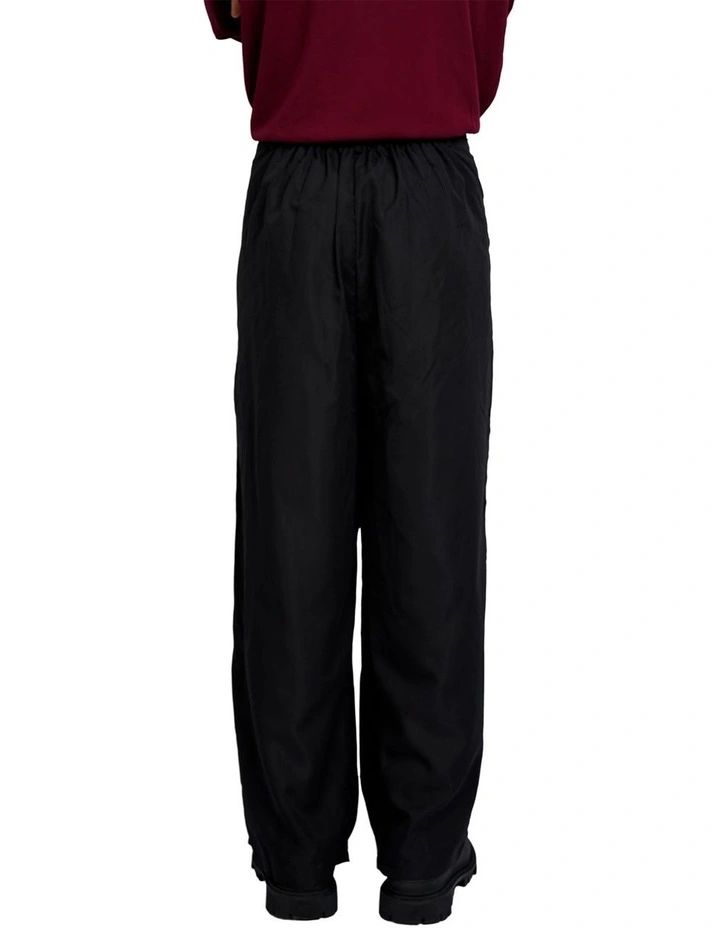 Merin Double Pleated Wide Pants in Black image 2