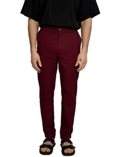 Louis Slim Pants in Red