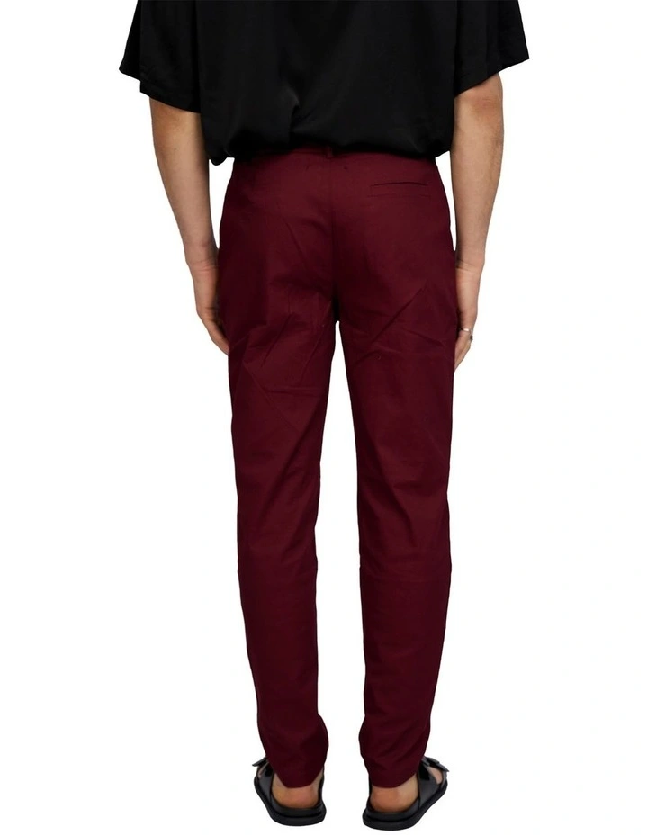 Louis Slim Pants in Red image 2