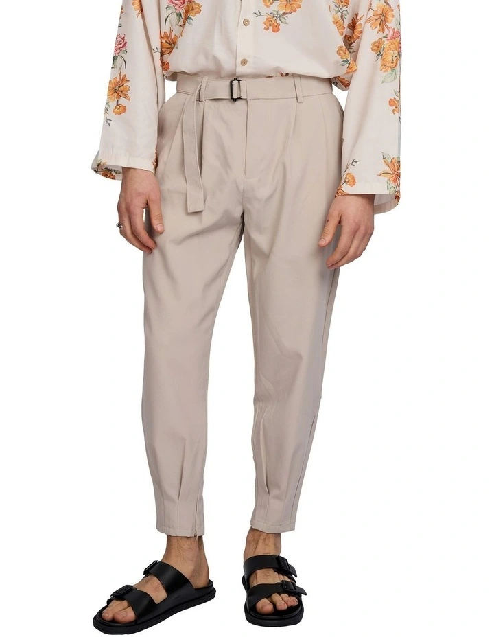 Dempsey Belted Joggers in Grey image 1