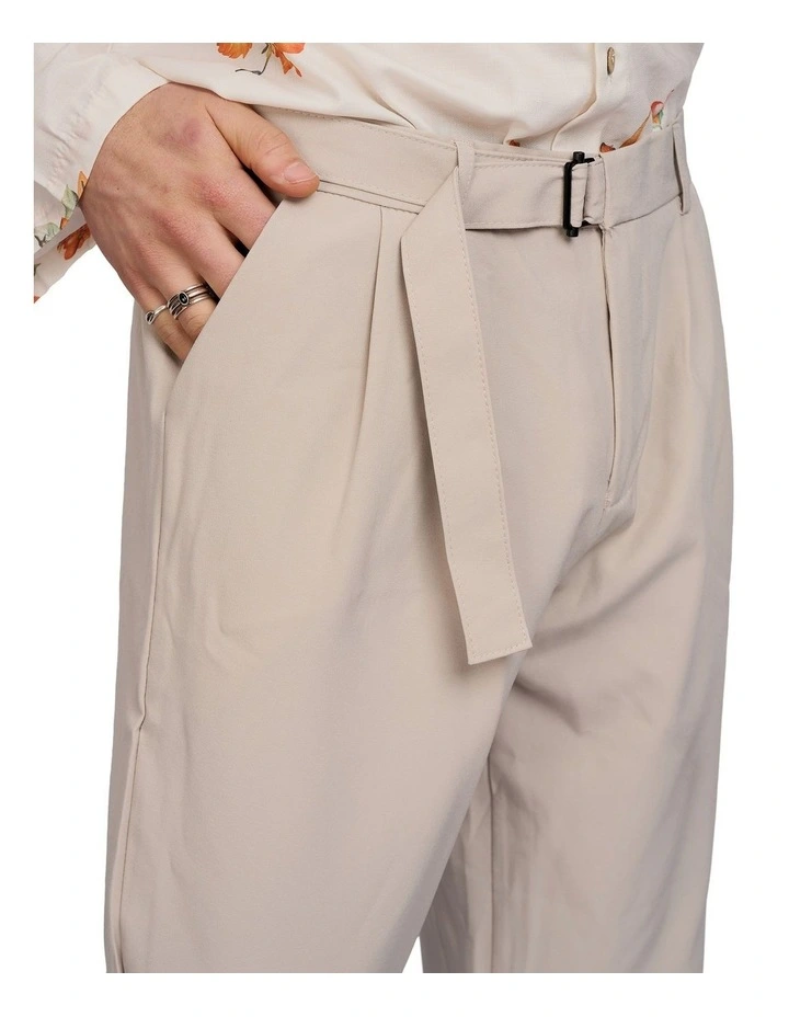 Dempsey Belted Joggers in Grey image 4