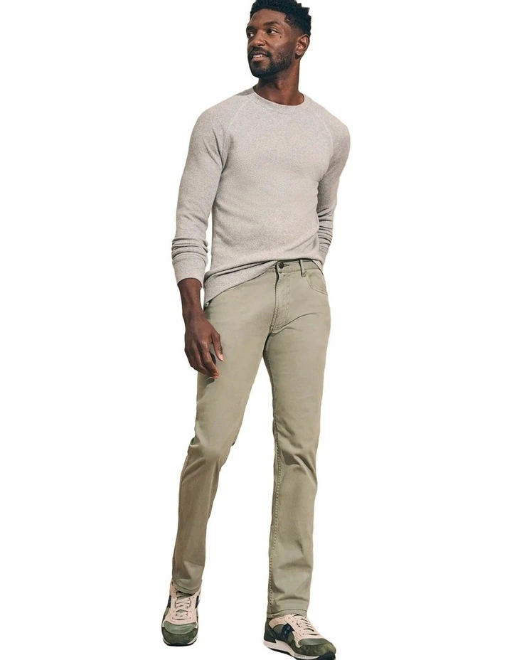 Comfort Twill 5 Pocket 2.0 Pant in Light Green image 3