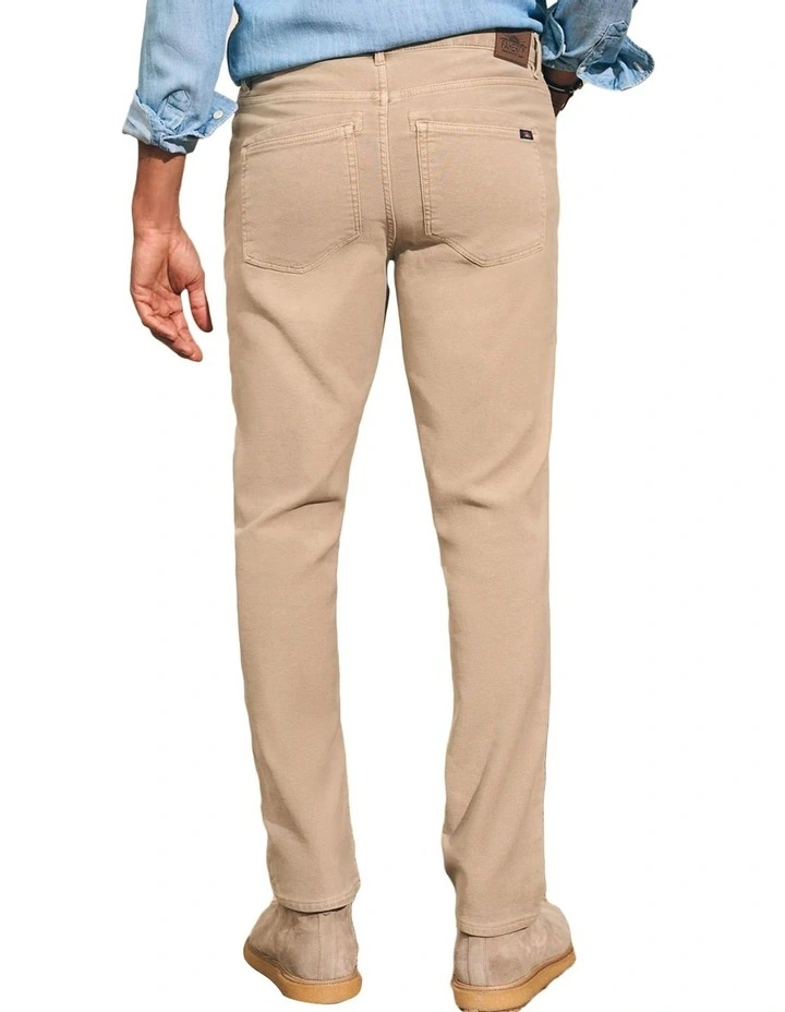 Stretch Terry 5 Pocket Pant in Khaki image 2