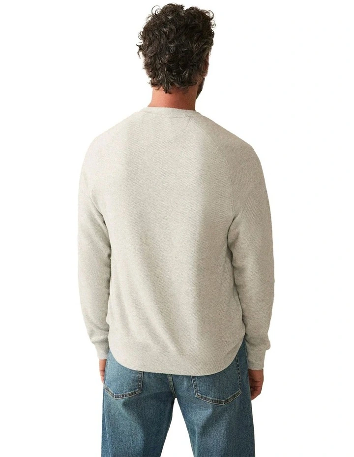 Legend Sweater Crew in Light Heather Grey image 2