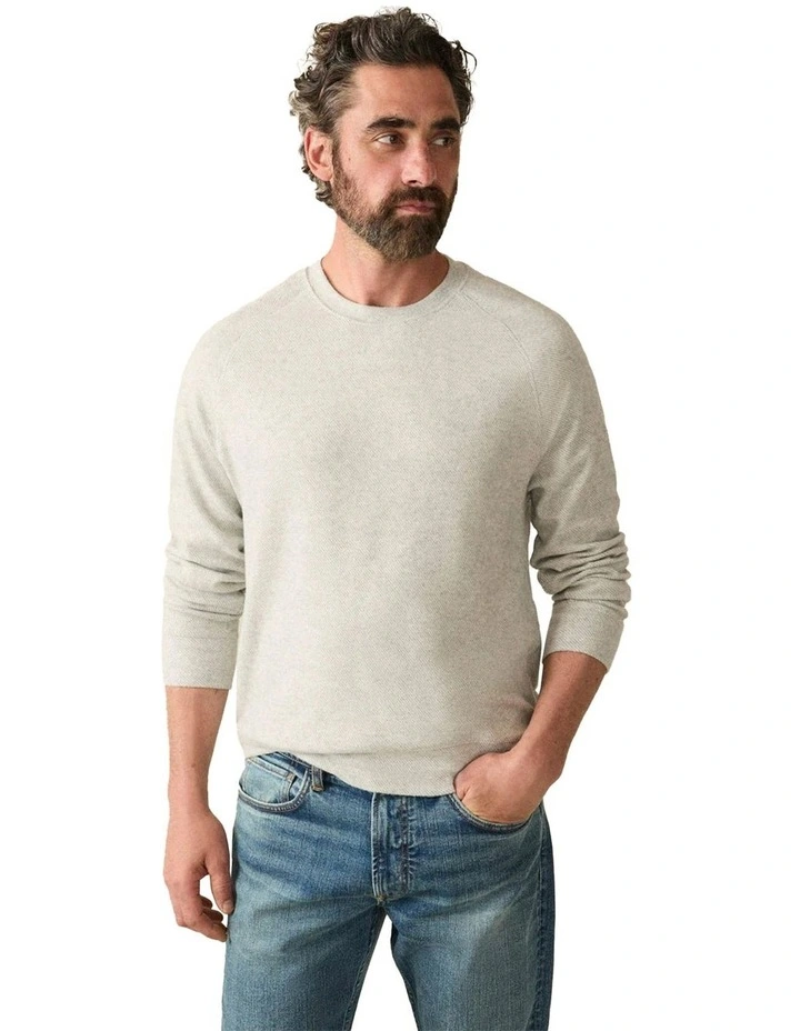 Legend Sweater Crew in Light Heather Grey image 3