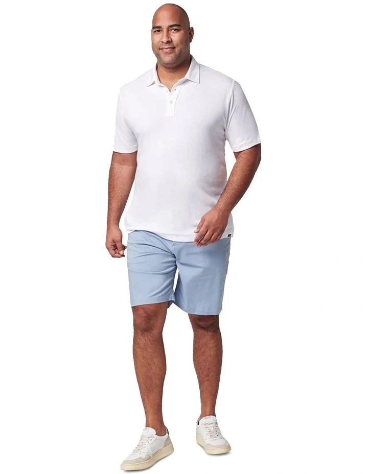 Cloud Short Sleeve Polo in White image 1