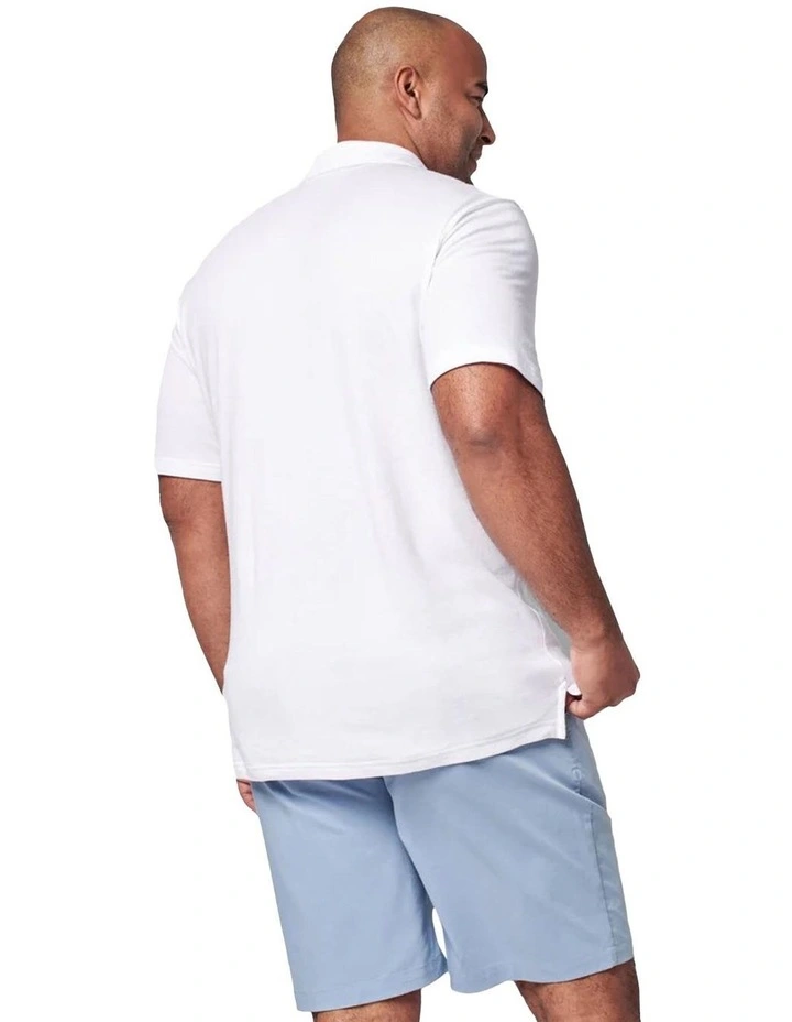 Cloud Short Sleeve Polo in White image 2