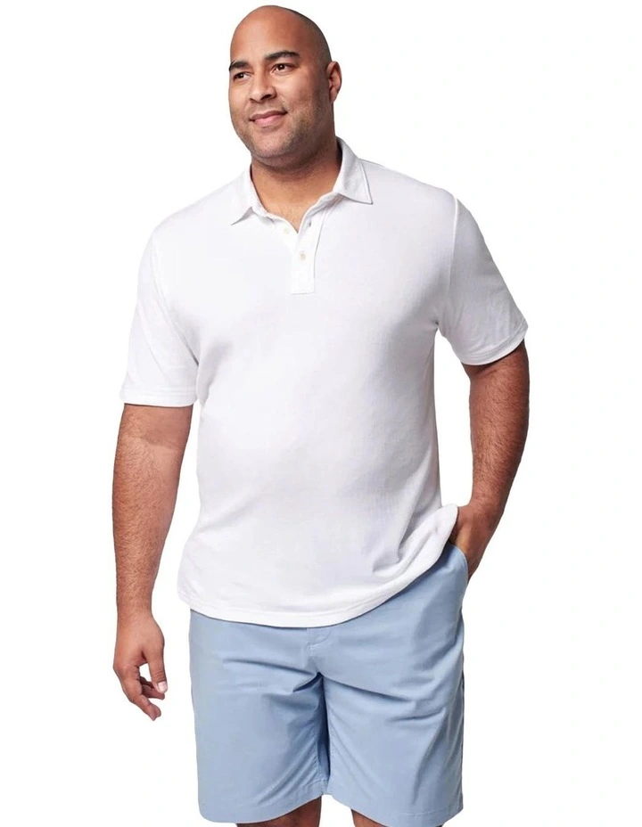 Cloud Short Sleeve Polo in White image 3