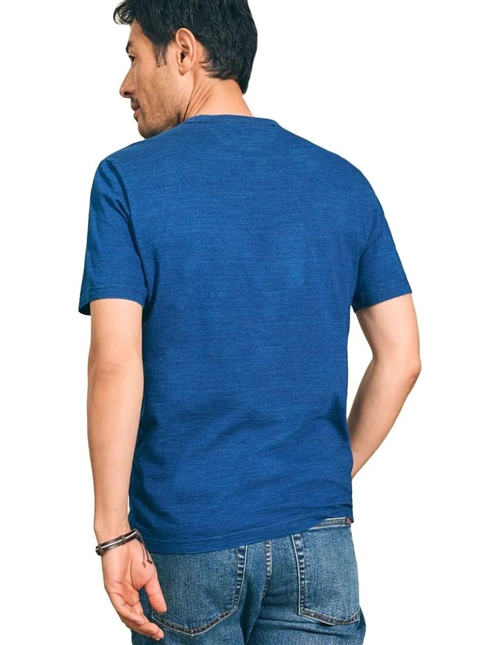 Short Sleeve Pocket Tee in Dark indigo image 2