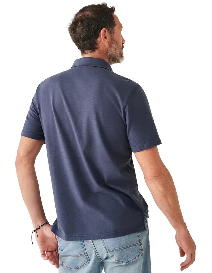 Sunwashed T-Shirt Polo in Dune Navy image 2