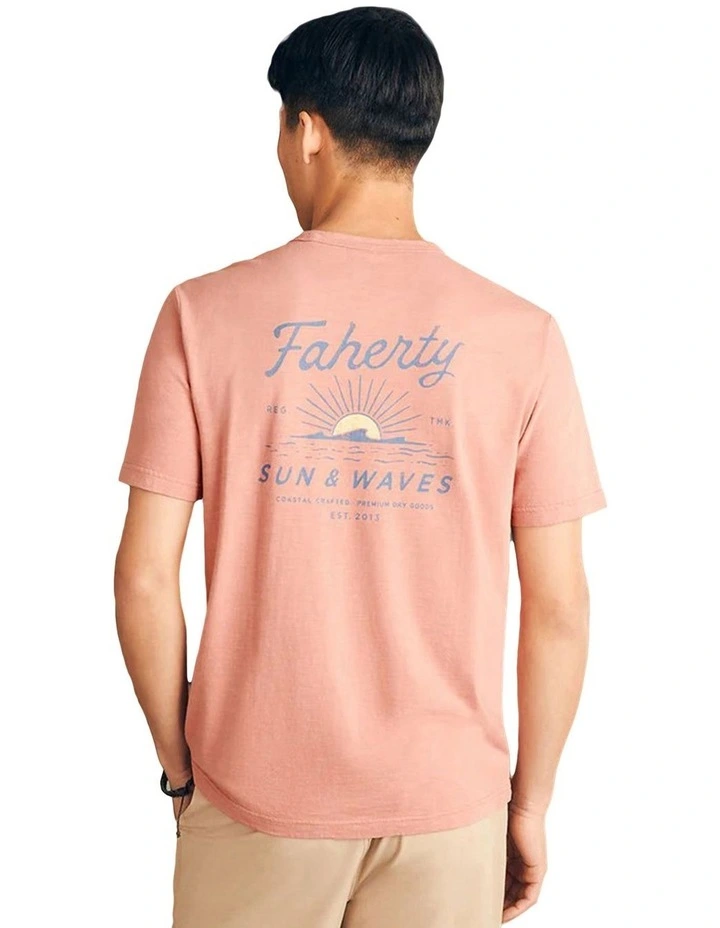 Sunwashed Graphic Tee in Faded Flag image 2