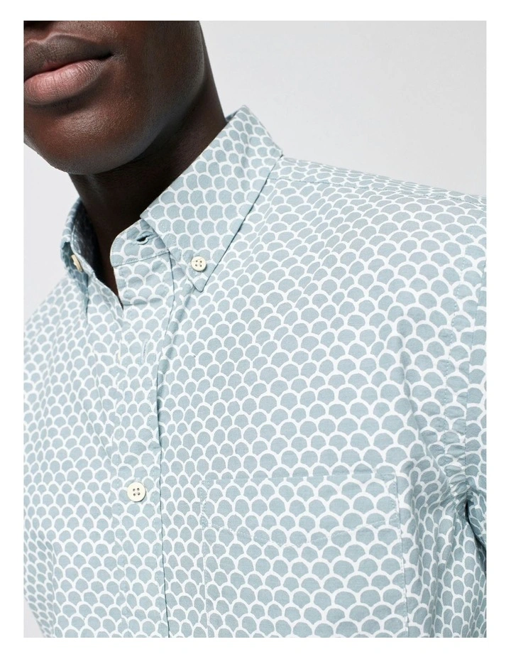 Short Sleeve Stretch Playa Shirt in Two Tone image 3