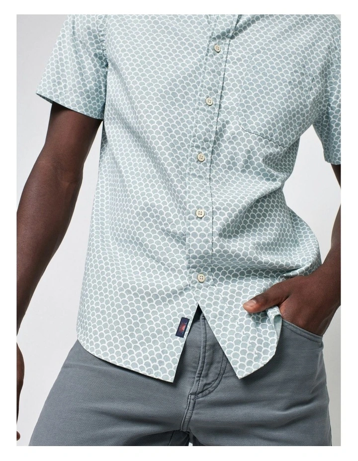 Short Sleeve Stretch Playa Shirt in Two Tone image 4