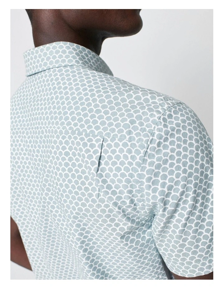Short Sleeve Stretch Playa Shirt in Two Tone image 5