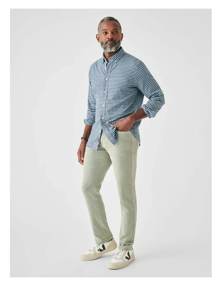 Stretch Oxford Shirt in Ocean Teal Gingham image 5