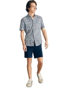 Short Sleeve Breeze Shirt in Seafoam Beach Blossom