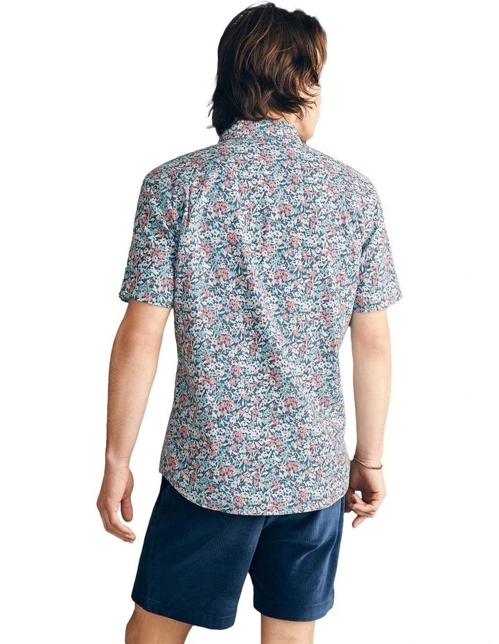 Short Sleeve Breeze Shirt in Seafoam Beach Blossom image 2