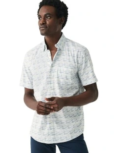 Movement Short Sleeve Shirt in Ivory