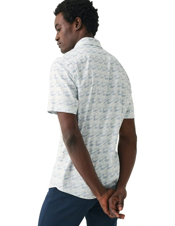 Movement Short Sleeve Shirt in Ivory image 2