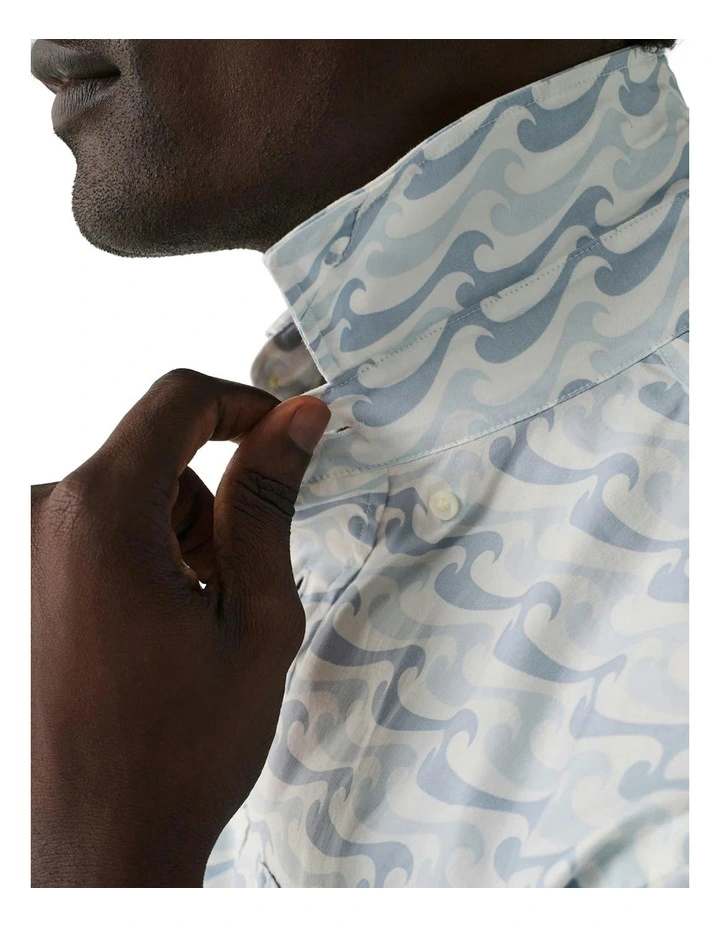 Movement Short Sleeve Shirt in Ivory image 4