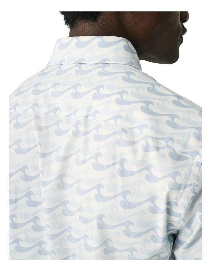 Movement Short Sleeve Shirt in Ivory image 5