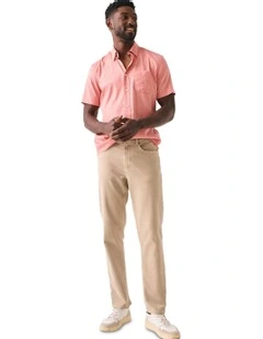 Movement Short Sleeve Shirt in Red Cream Radius