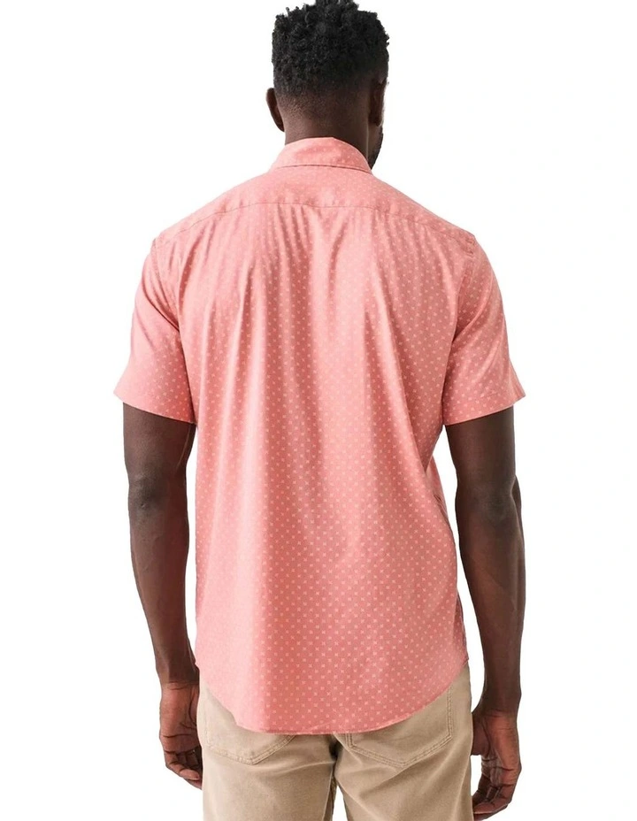 Movement Short Sleeve Shirt in Red Cream Radius image 2