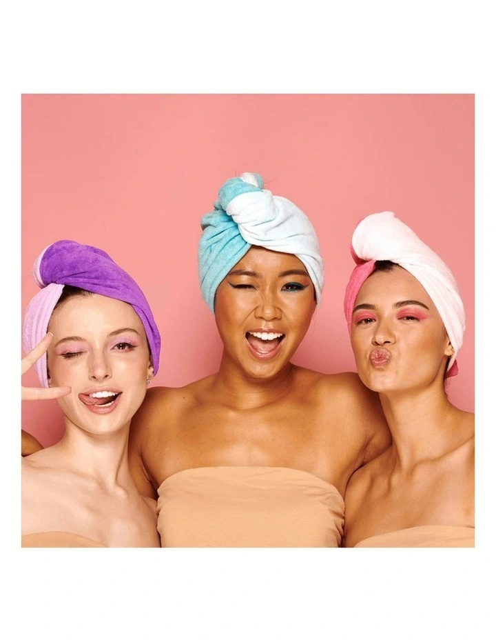 Violet Microfibre Head Towel in Violet image 7