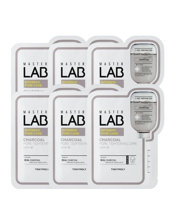 Master Lab Charcoal Mask Sheet 5 1 19g*6 image 1