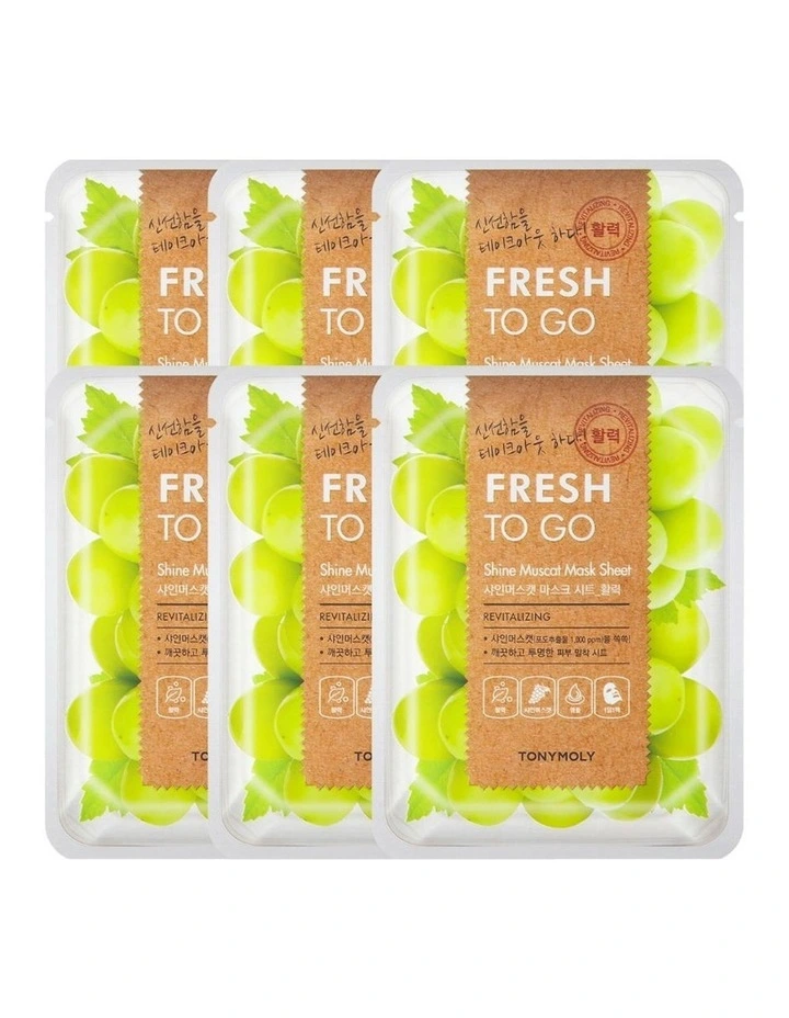 Fresh To Go Shine Muscat Mask Set 5 1 25g*6 image 1