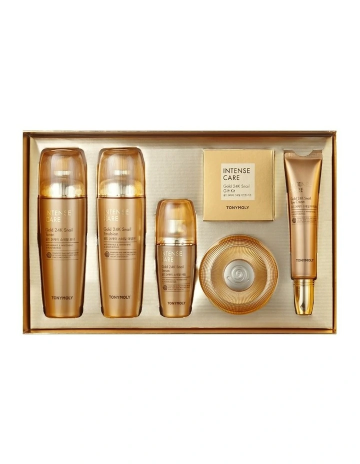 Intense Care Gold 24K Snail Skin Care 5 Set- 140ml*2 35ml 30ml 45ml image 1