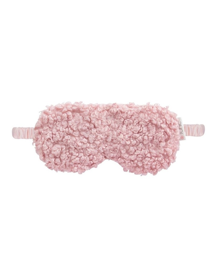 Boucle Eye Mask in Rose Quartz Pink