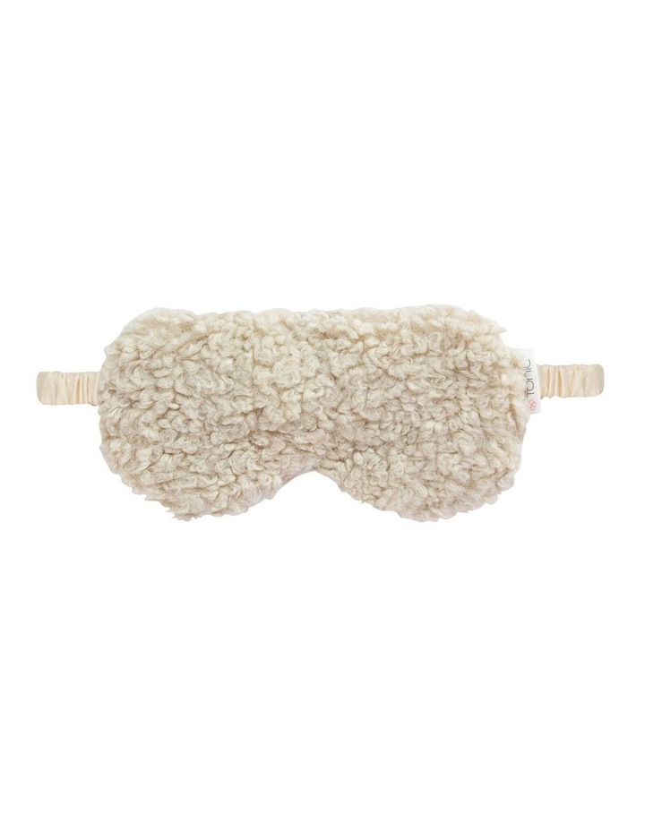 Boucle Eye Mask in Pebble Ivory
