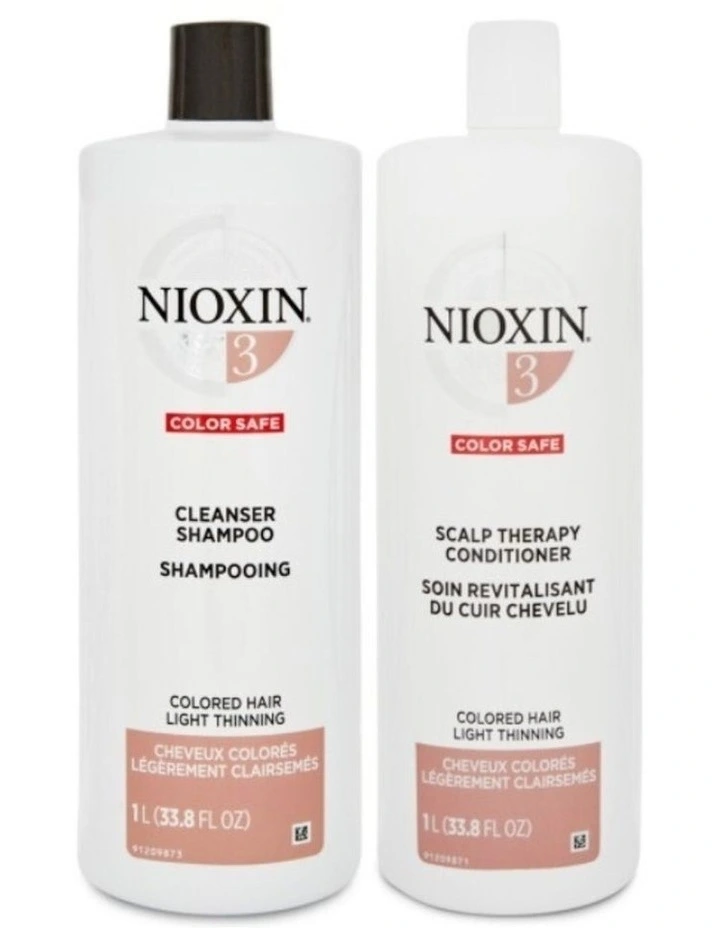 System 3 Cleanser Shampoo And Scalp Therapy Conditioner 1L Duo image 1