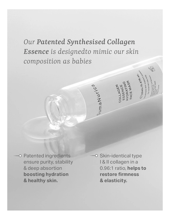 Collagen Essence Hydrating Face Mask 6pcs image 2