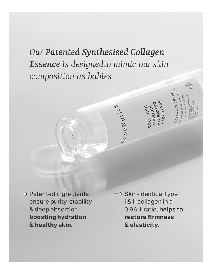 Collagen Essence Hydrating Face Mask 6pcs image 2